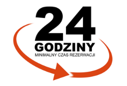 24 godziny - minimalny czas rezerwacji