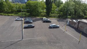 widok parkingu z lotu ptaka